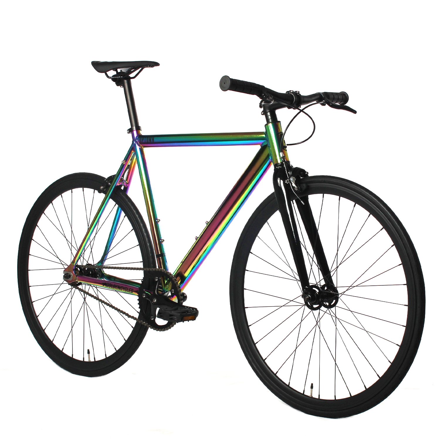 Golden Cycle Uptown Fixie Bike - Neo Chrome - Boneshaker Bikes