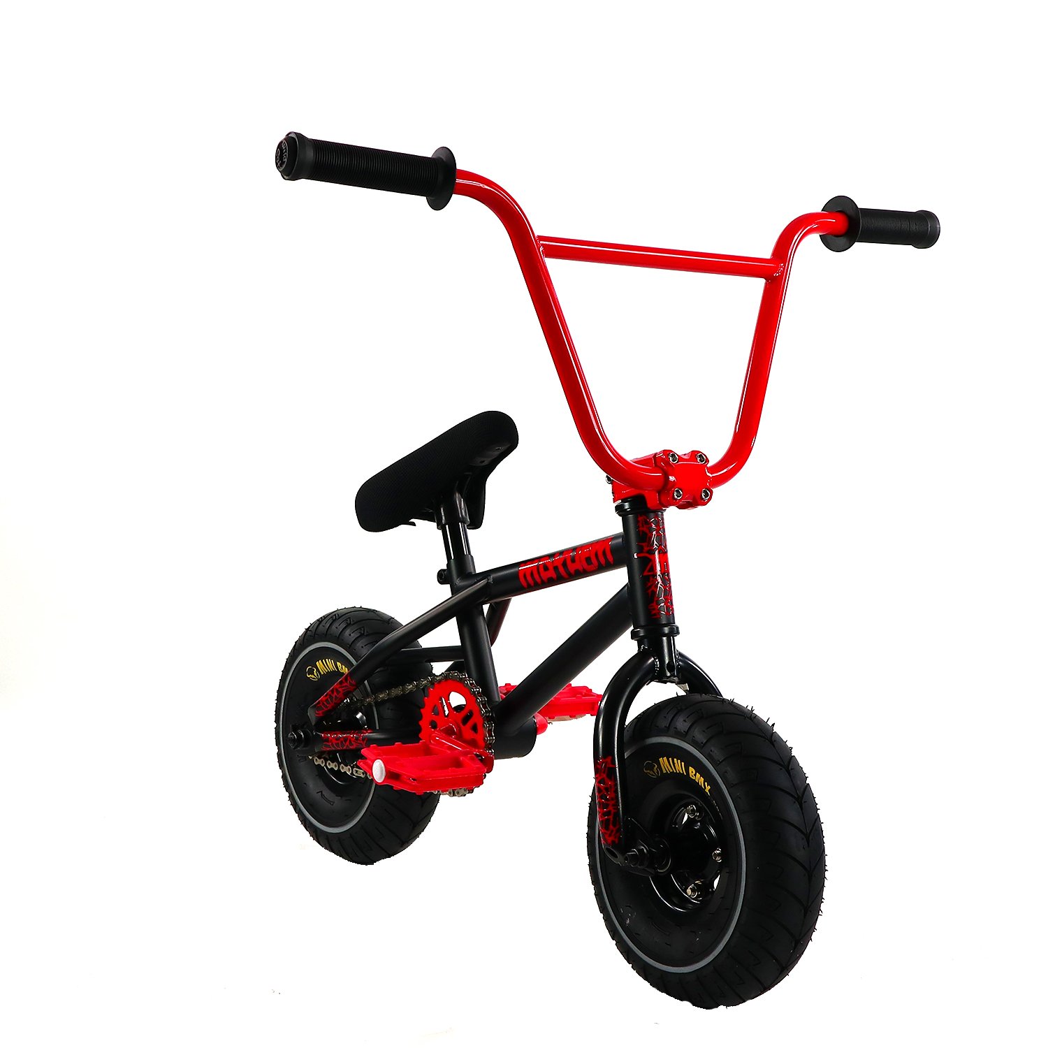 Mayhem Riot Mini 10" BMX Bicycle Freestyle Tire Bike Black Widow NEW 