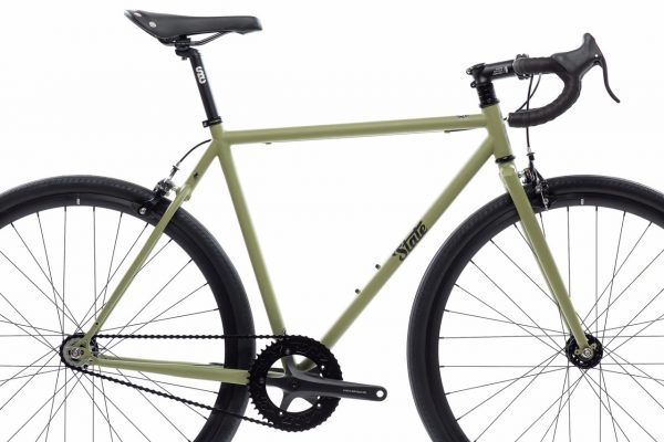 State Bicycle Co 4130 MatteOlive FixedGear Single Speed 1