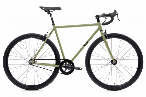 State Bicycle Co 4130 MatteOlive FixedGear Single Speed 6